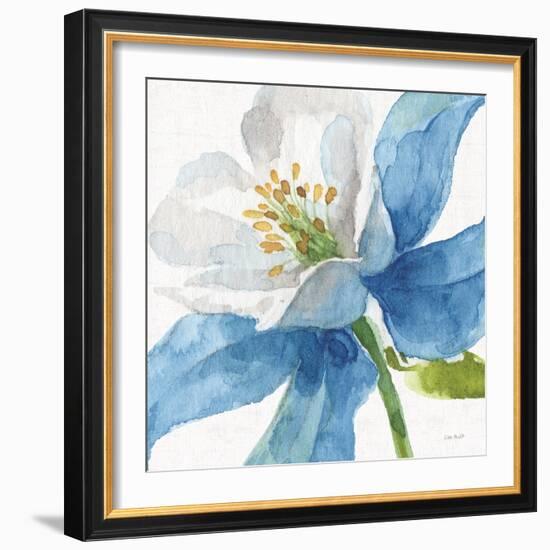 Blue and Green Garden VI-Lisa Audit-Framed Art Print