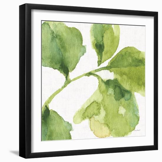 Blue and Green Garden VII-Lisa Audit-Framed Art Print