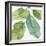 Blue and Green Garden VIII-Lisa Audit-Framed Art Print