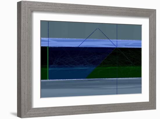 Blue and Green-NaxArt-Framed Art Print