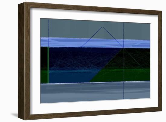 Blue and Green-NaxArt-Framed Art Print