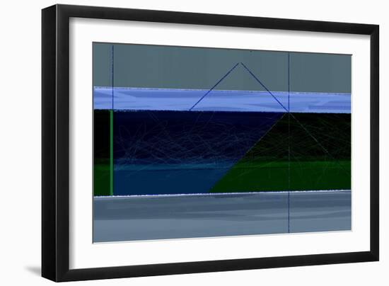 Blue and Green-NaxArt-Framed Art Print