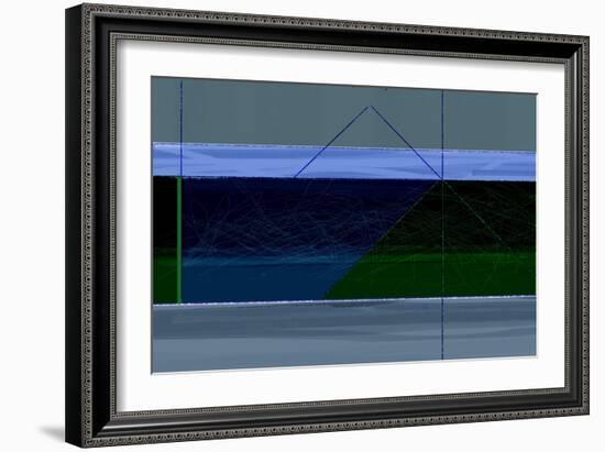 Blue and Green-NaxArt-Framed Art Print