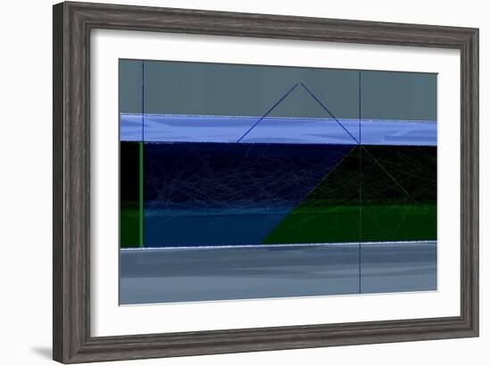 Blue and Green-NaxArt-Framed Art Print