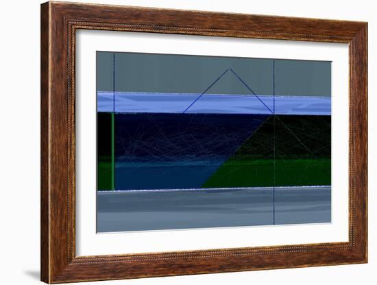 Blue and Green-NaxArt-Framed Art Print