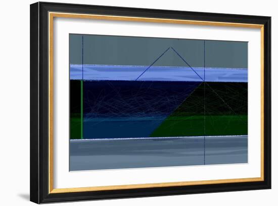 Blue and Green-NaxArt-Framed Art Print