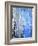 Blue And Grey Abstract Art Painting-T30Gallery-Framed Art Print