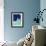 Blue and Luminous Greeen Liquid-Little Dean-Framed Photographic Print displayed on a wall