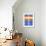 Blue and Orange Abstract Theme 3-NaxArt-Framed Art Print displayed on a wall