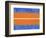 Blue and Orange Abstract Theme 4-NaxArt-Framed Art Print