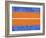 Blue and Orange Abstract Theme 4-NaxArt-Framed Art Print