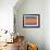 Blue and Orange Abstract Theme 4-NaxArt-Framed Art Print displayed on a wall