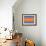 Blue and Orange Abstract Theme 4-NaxArt-Framed Art Print displayed on a wall