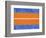 Blue and Orange Abstract Theme 4-NaxArt-Framed Art Print