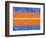 Blue and Orange Abstract Theme 4-NaxArt-Framed Art Print