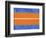 Blue and Orange Abstract Theme 4-NaxArt-Framed Art Print