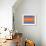 Blue and Orange Abstract Theme 4-NaxArt-Framed Art Print displayed on a wall