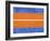 Blue and Orange Abstract Theme 4-NaxArt-Framed Art Print