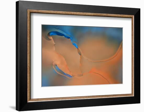 Blue and Orange Flow-Cora Niele-Framed Photographic Print