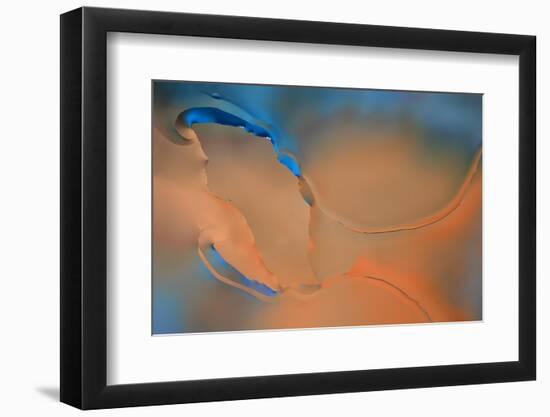 Blue and Orange Flow-Cora Niele-Framed Photographic Print