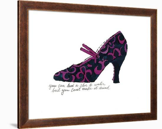 Blue and Pink Shoe, c.1955-Andy Warhol-Framed Giclee Print