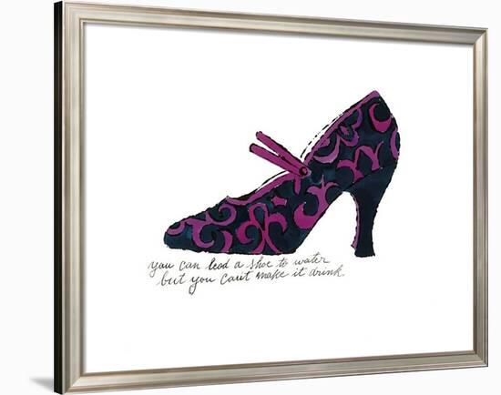 Blue and Pink Shoe, c.1955-Andy Warhol-Framed Giclee Print