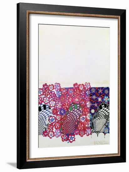 Blue and Pink Tobacco Flowers-Charles Rennie Mackintosh-Framed Giclee Print