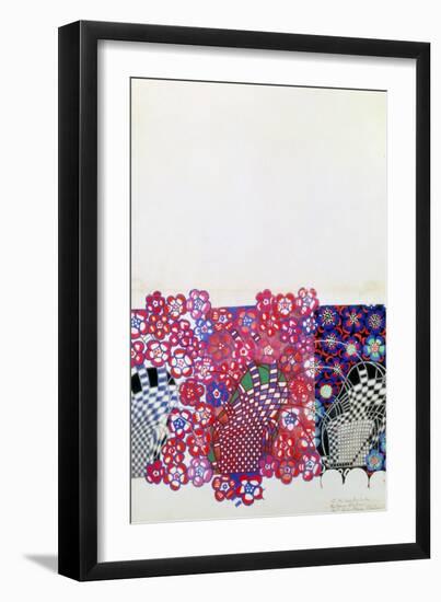 Blue and Pink Tobacco Flowers-Charles Rennie Mackintosh-Framed Giclee Print