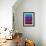 Blue and Purple Abstract-Hallie Clausen-Framed Art Print displayed on a wall