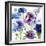 Blue and Purple Mixed Garden I-Novak Shirley-Framed Art Print