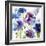 Blue and Purple Mixed Garden I-Novak Shirley-Framed Art Print