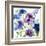 Blue and Purple Mixed Garden I-Novak Shirley-Framed Art Print