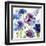 Blue and Purple Mixed Garden I-Novak Shirley-Framed Art Print