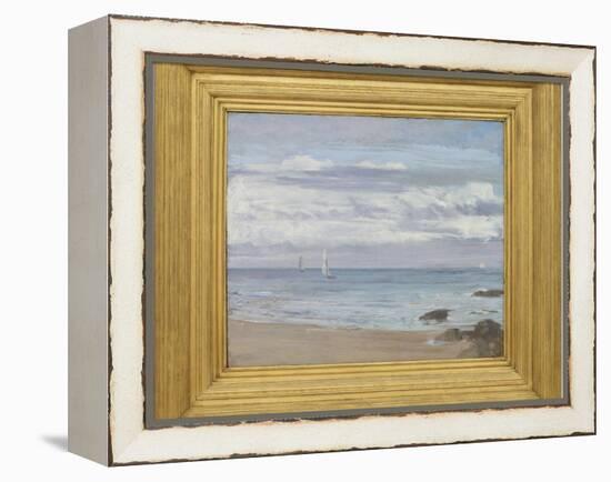 Blue and Silver: Trouville, C.1865 (Oil on Canvas)-James Abbott McNeill Whistler-Framed Premier Image Canvas