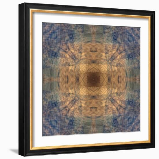 Blue and tan abstract.-Jaynes Gallery-Framed Photographic Print