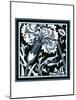 Blue and White Floral Motif I-Vision Studio-Mounted Art Print