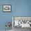 Blue and White House, Whippet and Gulls-Sophie Harding-Framed Giclee Print displayed on a wall