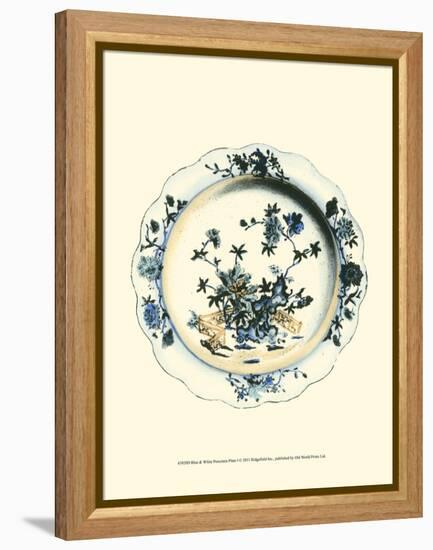 Blue and White Porcelain Plate I-null-Framed Stretched Canvas