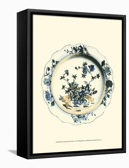 Blue and White Porcelain Plate I-null-Framed Stretched Canvas