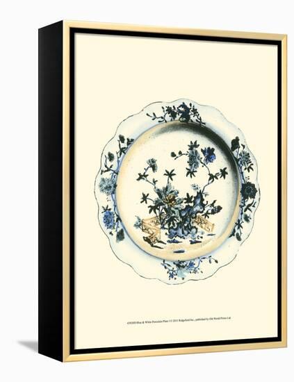 Blue and White Porcelain Plate I-null-Framed Stretched Canvas