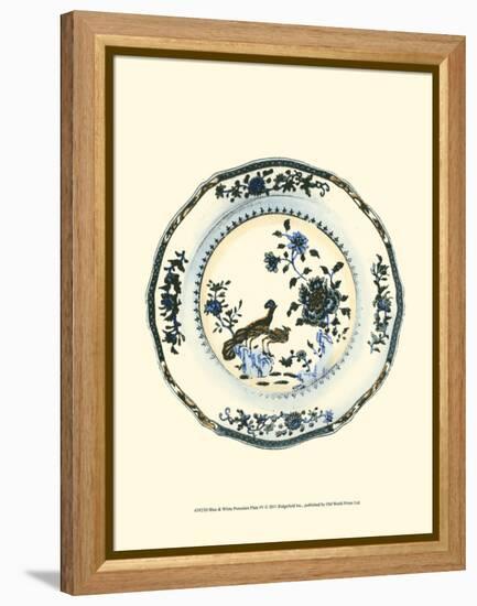 Blue and White Porcelain Plate IV-null-Framed Stretched Canvas