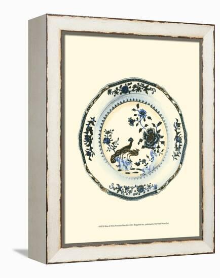 Blue and White Porcelain Plate IV-null-Framed Stretched Canvas