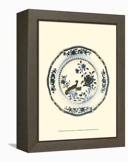 Blue and White Porcelain Plate IV-null-Framed Stretched Canvas