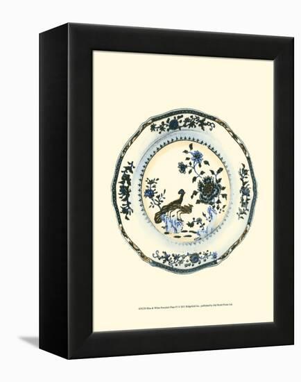 Blue and White Porcelain Plate IV-null-Framed Stretched Canvas