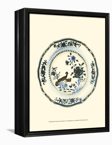 Blue and White Porcelain Plate IV-null-Framed Stretched Canvas