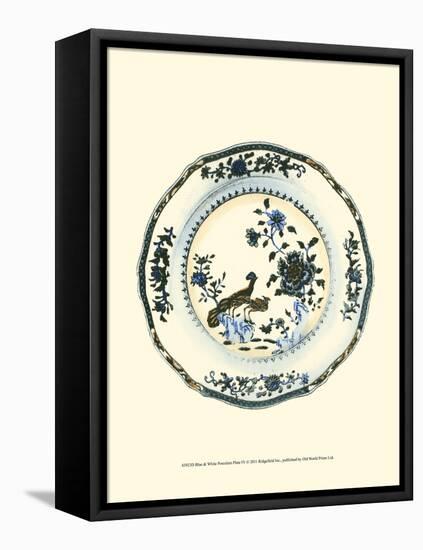 Blue and White Porcelain Plate IV-null-Framed Stretched Canvas