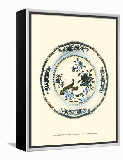 Blue and White Porcelain Plate IV-null-Framed Stretched Canvas