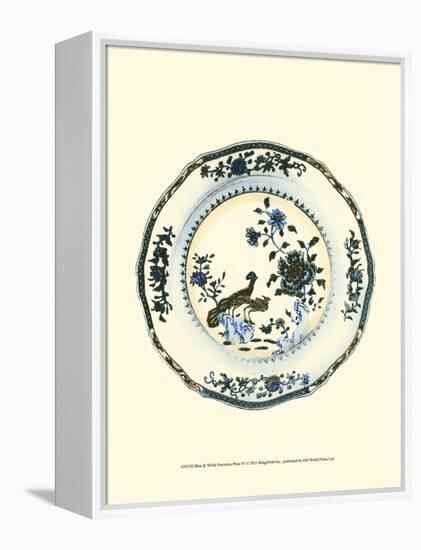 Blue and White Porcelain Plate IV-null-Framed Stretched Canvas