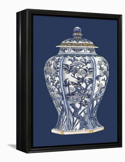 Blue and White Porcelain Vase I-Vision Studio-Framed Stretched Canvas