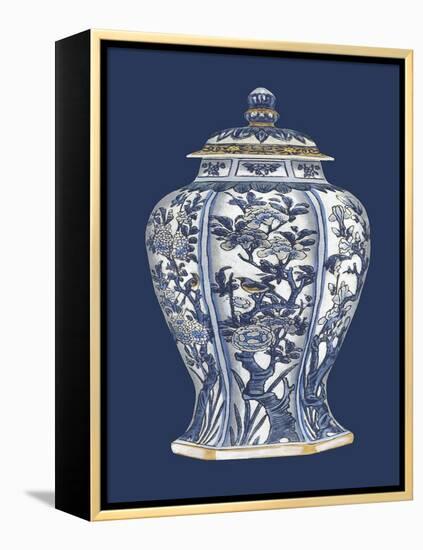 Blue and White Porcelain Vase I-Vision Studio-Framed Stretched Canvas